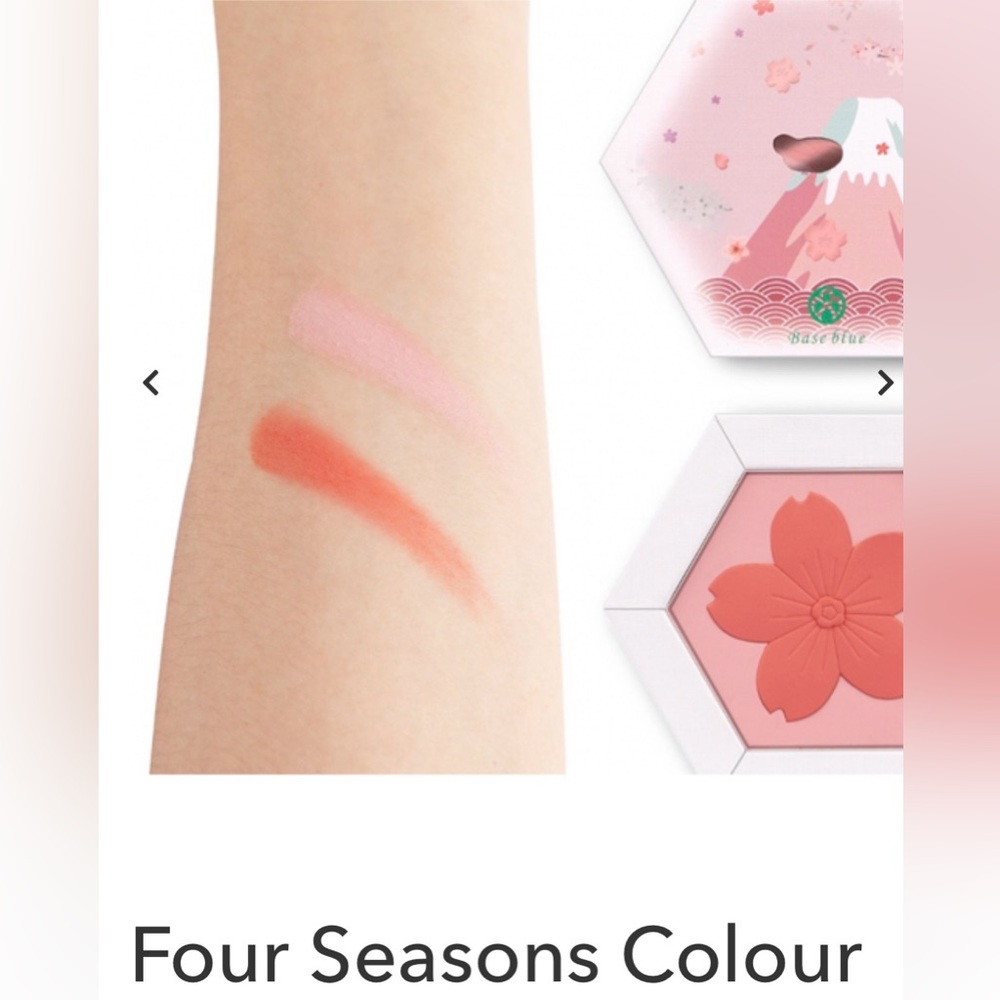 2/$30 BASE BLUE COSMETICS FOUR SEASONS “SPRING” BLUSH PALETTE - BRAND NEW!
